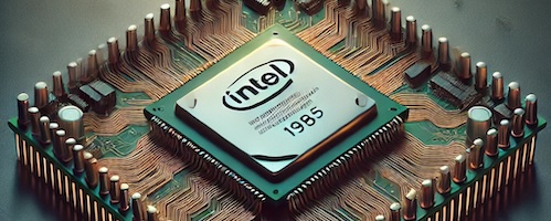 A modern processor on a circuit board